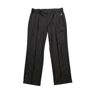 Croft & Barrow Pants Mens 40 Black Wool Blend Performance Pleated Dress